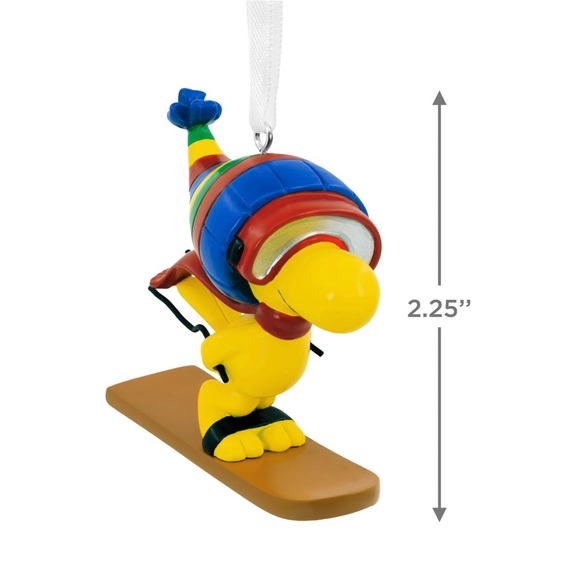 Hallmark Peanuts Woodstock Skiing Christmas Ornament - Picture 3 of 10